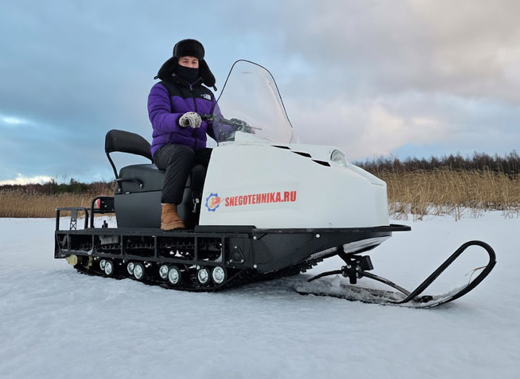 Снегоход 2Т с двигателем РМЗ длинный